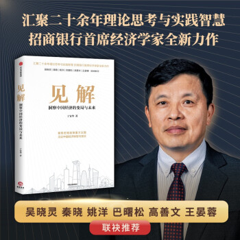 见解 洞察中国经济的变局与未来 招商银行首席经济学家丁安华全新作品