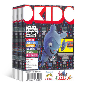 【预订【杂志预计2024年1月发货】OKIDO英文原版杂志订阅 2024年1月起订 1年共12期 杂志铺（先发“杂志订阅清单） 下载