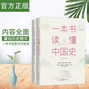 【历史知识2册】一本书读懂中国史+ 一本书读懂世界史