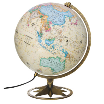 博目地球仪：30cm中英文政区古典立体地球仪