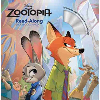 Zootopia Read-Along Storybook & CD《疯狂动物城》童书带伴读CD 英文原版  下载