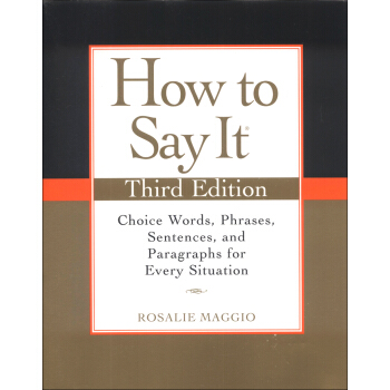 How to Say It 语言的艺术:第三版 英文原版 下载