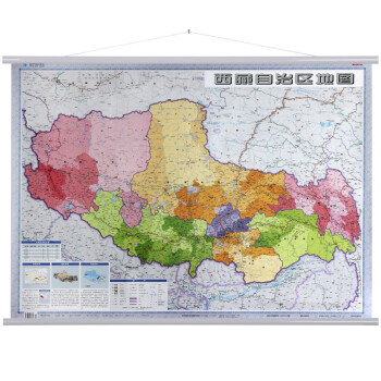 西藏地图挂图 约1.1*0.8m挂绳挂图 防水防潮 全省政区交通 下载