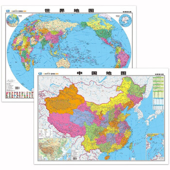 中国地图挂图+世界地图挂图（地理普及版 套装全2册 1.07米*0.75米 学生、办公室、书房、家庭装饰挂图 无拼缝） 下载
