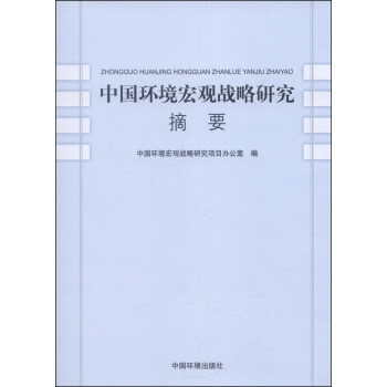 中国环境宏观战略研究摘要 下载