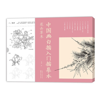 中国画白描入门描摹本-花卉草木