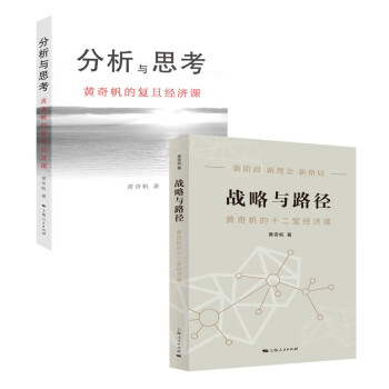 战略与路径 黄奇帆的十二堂经济课+分析与思考 黄奇帆的复旦经济课 共两册