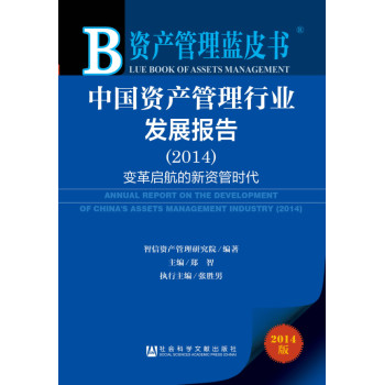 资产管理蓝皮书：中国资产管理行业发展报告（2014） 下载